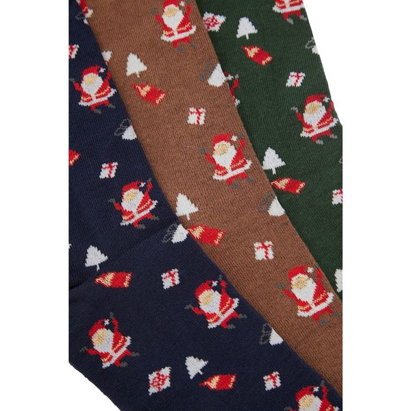 Trendyol Trendyol Multicolor Men's 3-Pack Christmas Cleat Socks