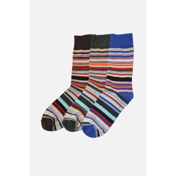 Trendyol Trendyol Multicolor Men's 3-Pack Cuff Socks