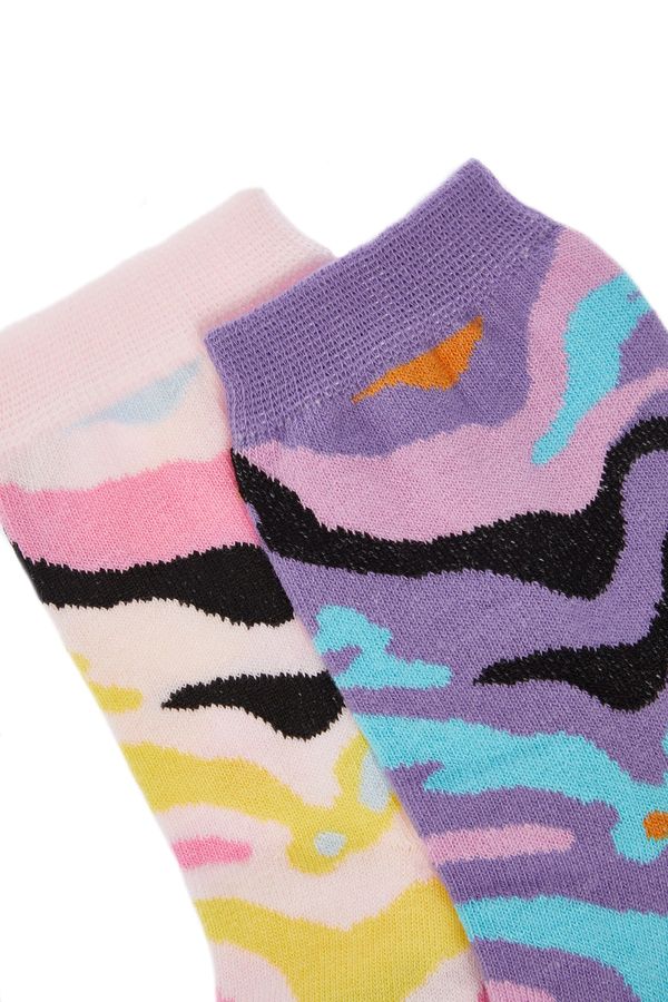Trendyol Trendyol Multicolor Patterned 2-Pack Socks