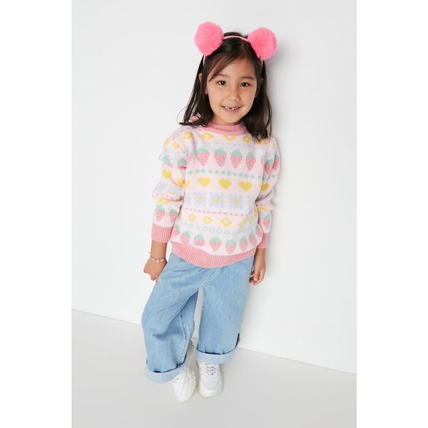 Trendyol Trendyol Multicolor Patterned Girl Knitwear Sweater