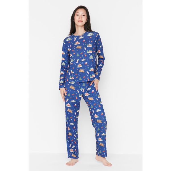 Trendyol Trendyol Multicolor Patterned Knitted Family Combine Pajamas Set