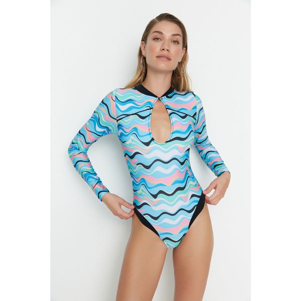 Trendyol Trendyol Multicolored Abstract Pattern Swimwear