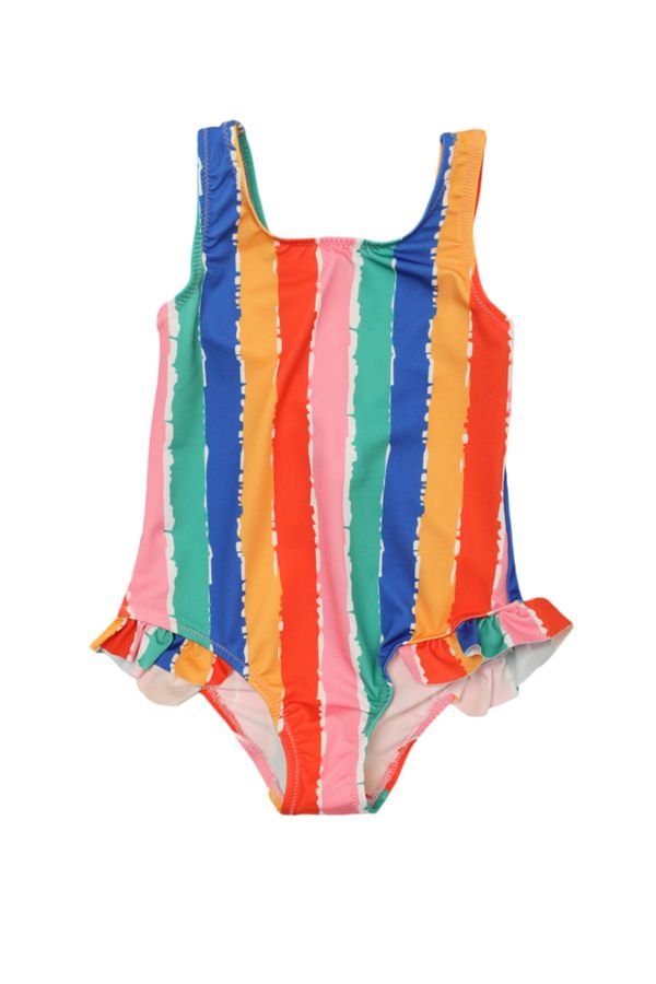Trendyol Trendyol Multicolored Striped Girls' Swimwear