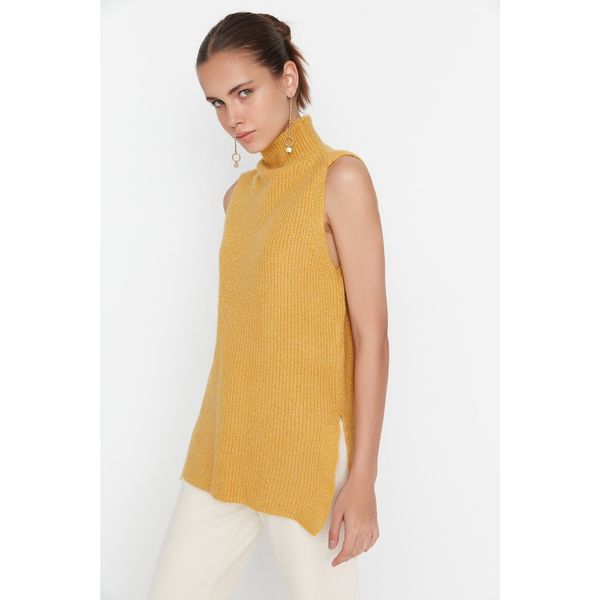 Trendyol Trendyol Mustard Half Turtleneck Knitwear Sweater