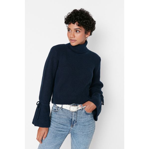 Trendyol Trendyol Navy Blue Detailed Knitwear Sweater