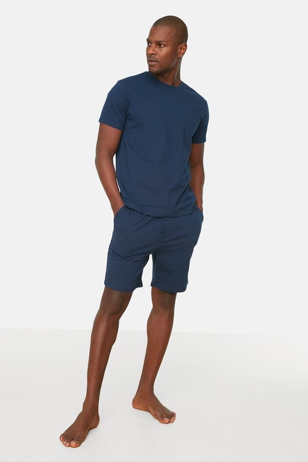 Trendyol Trendyol Navy Blue Men's Regular Fit Pajamas Set