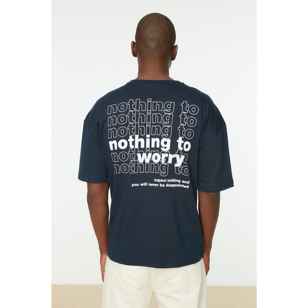 Trendyol Trendyol Navy Blue Men's T-Shirt