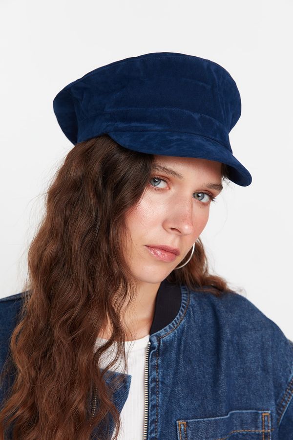 Trendyol Trendyol Navy Blue Suede Women's Hat