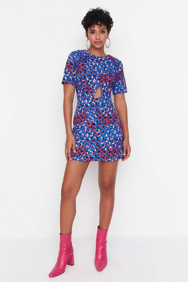 Trendyol Trendyol Navy Patterned Dress