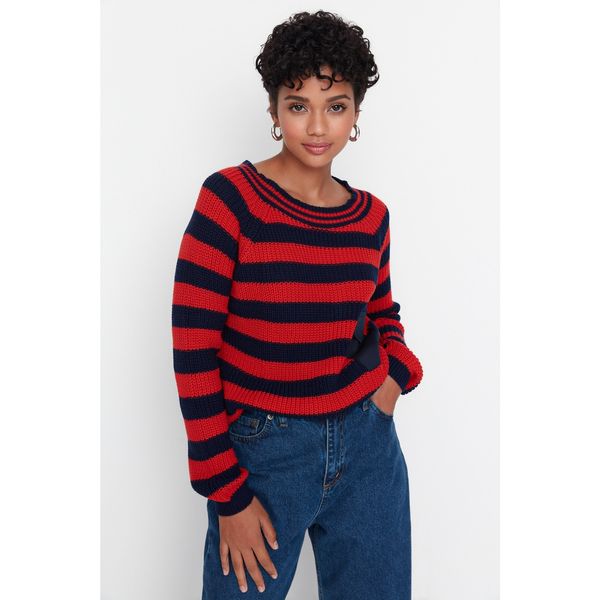 Trendyol Trendyol Navy Striped Knitwear Sweater