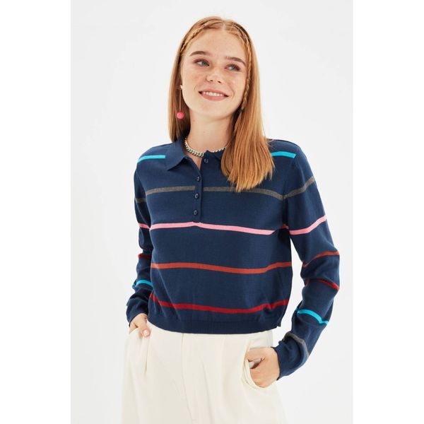 Trendyol Trendyol Navy Striped Knitwear Sweater