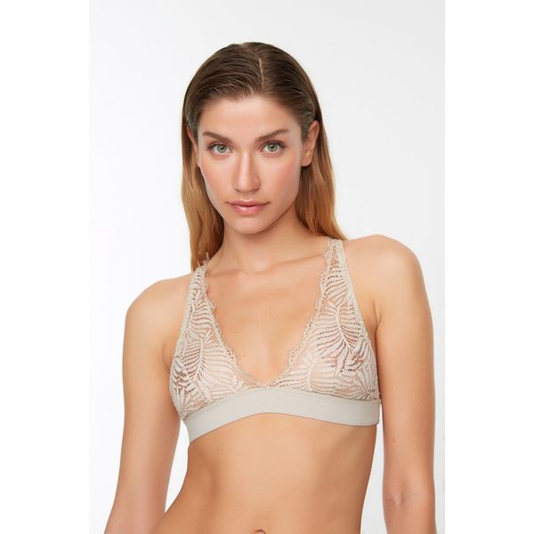 Trendyol Trendyol Nude Fringed Lace Bralette Bra