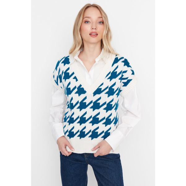 Trendyol Trendyol Oil Patterned Knitwear Sweater
