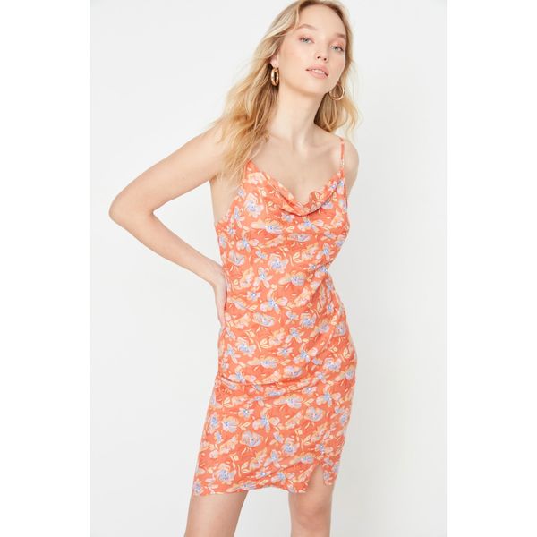 Trendyol Trendyol Orange Collar Patterned Dress