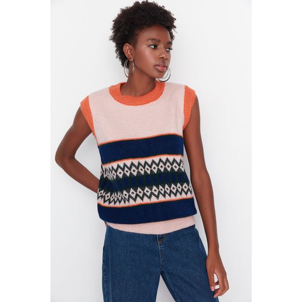 Trendyol Trendyol Orange Jacquard Knitwear Sweater