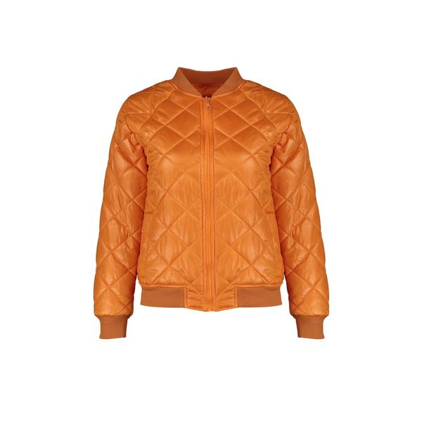 Trendyol Trendyol Orange Oversize Bomber Down Jacket
