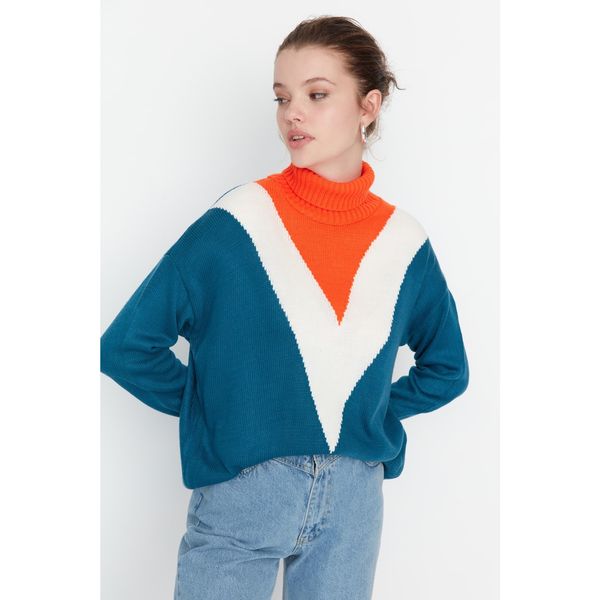 Trendyol Trendyol Orange Oversize Knitwear Sweater