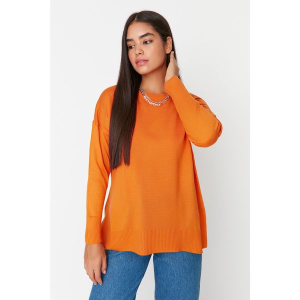 Trendyol Trendyol Orange Super Oversize Knitwear Sweater