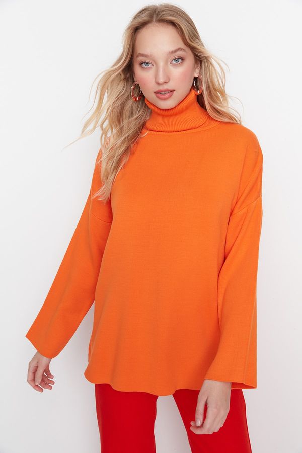 Trendyol Trendyol Orange Turtleneck Knitwear Sweater