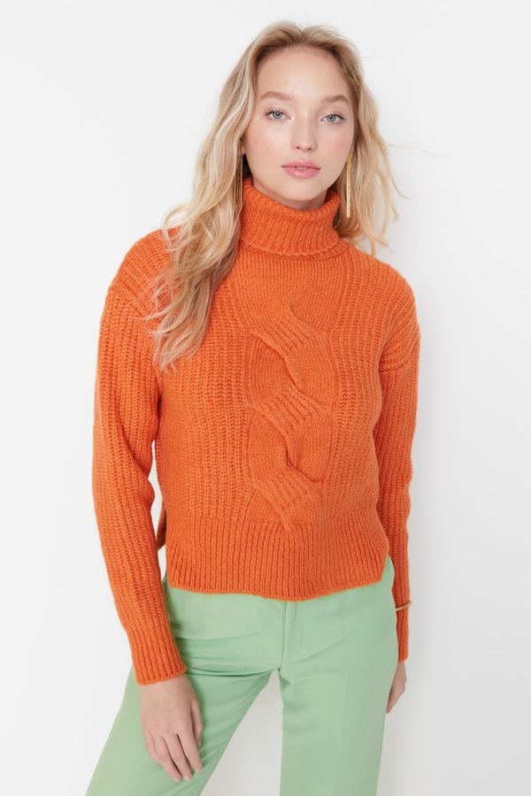 Trendyol Trendyol Orange Turtleneck Knitwear Sweater