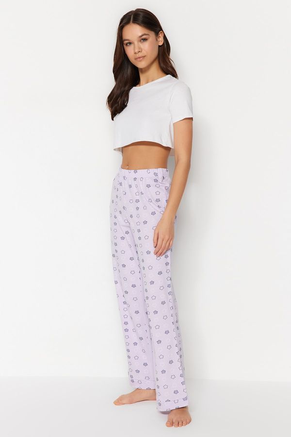 Trendyol Trendyol Pajama Bottoms - Purple - Straight