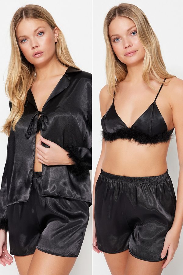 Trendyol Trendyol Pajama Set - Black - Plain