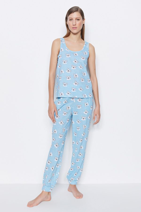 Trendyol Trendyol Pajama Set - Blue - Graphic