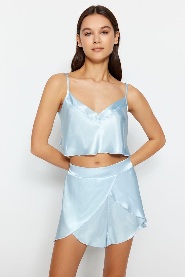 Trendyol Trendyol Pajama Set - Blue - Plain