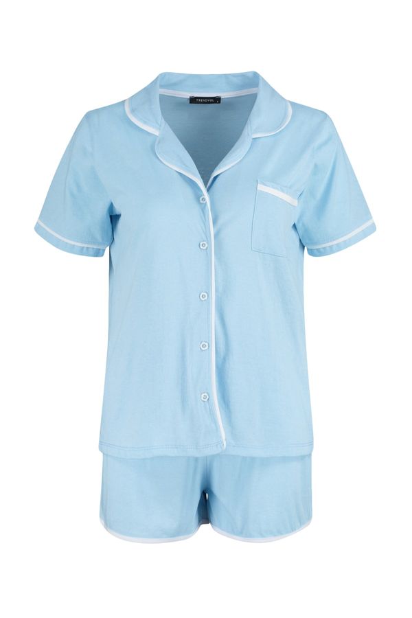 Trendyol Trendyol Pajama Set - Blue - Plain