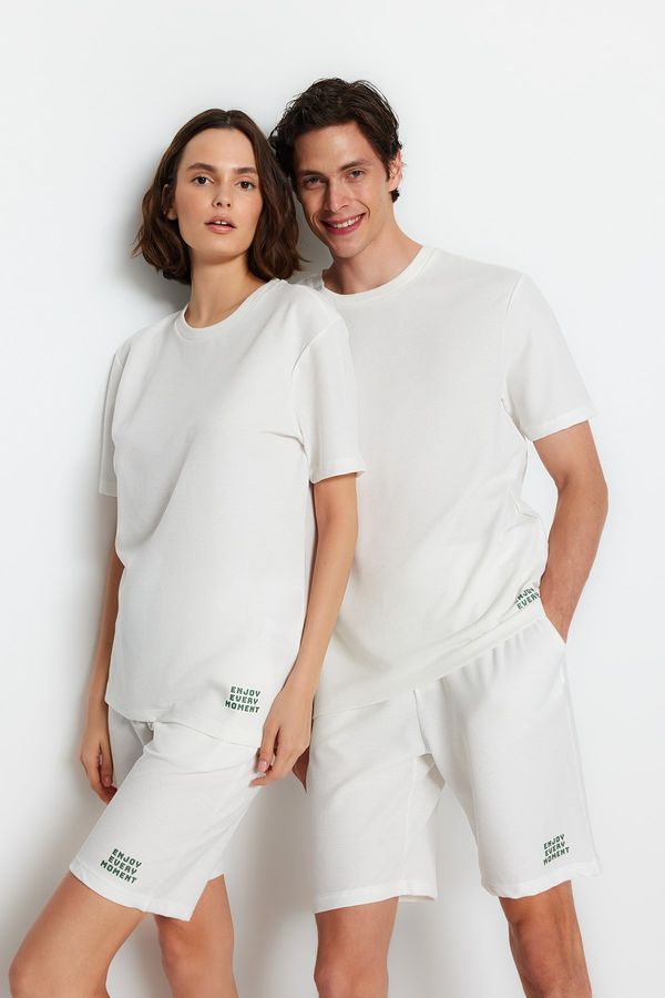 Trendyol Trendyol Pajama Set - Ecru - Plain