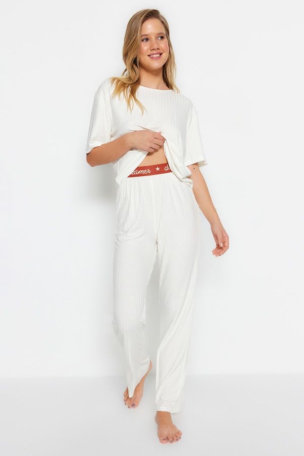 Trendyol Trendyol Pajama Set - Ecru - Plain