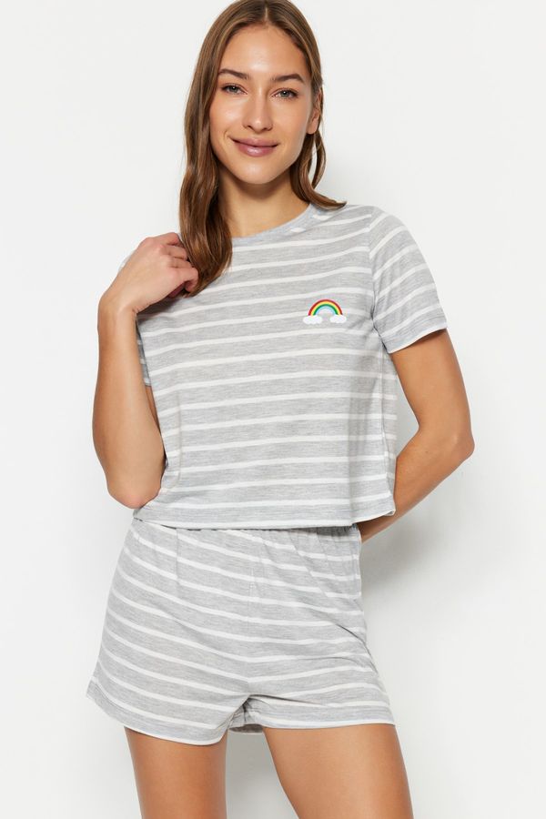 Trendyol Trendyol Pajama Set - Gray - Striped