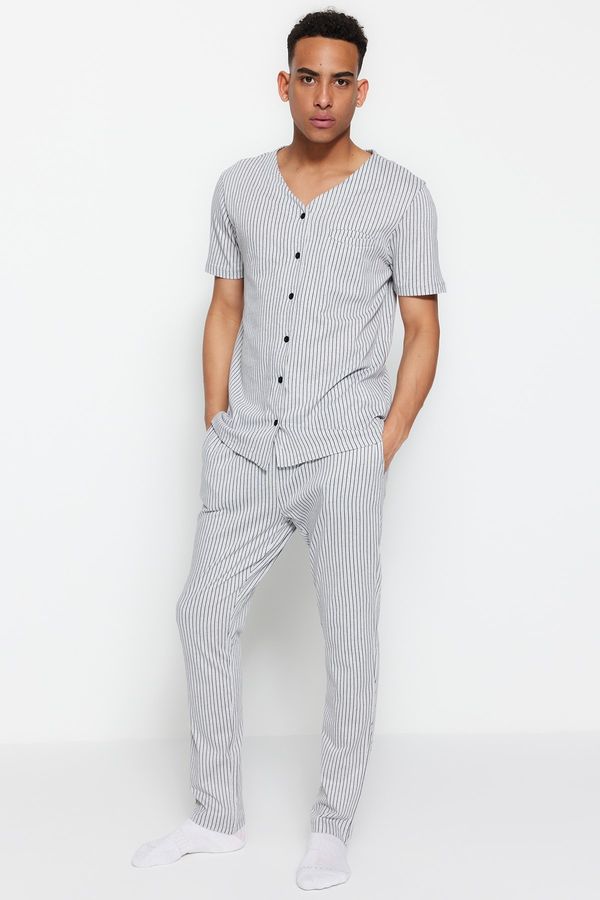 Trendyol Trendyol Pajama Set - Gray - Striped