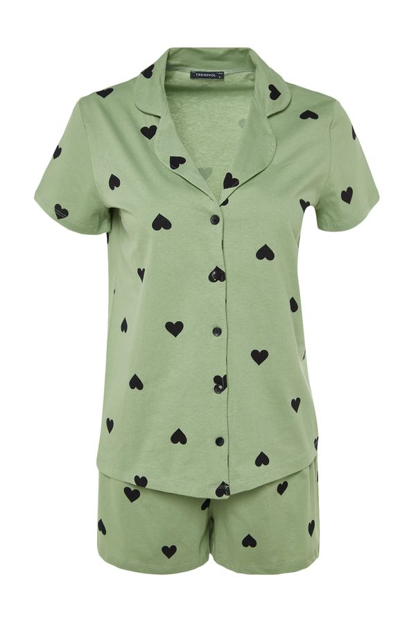 Trendyol Trendyol Pajama Set - Green - Heart