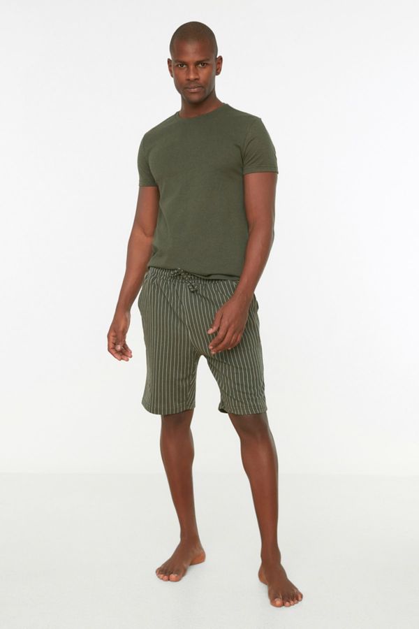 Trendyol Trendyol Pajama Set - Khaki - Striped