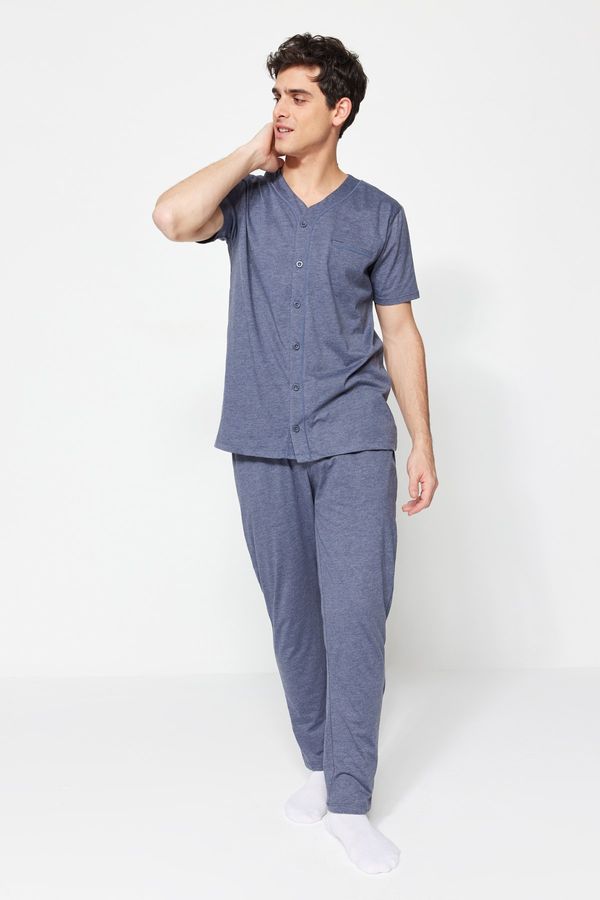 Trendyol Trendyol Pajama Set - Navy blue - Plain