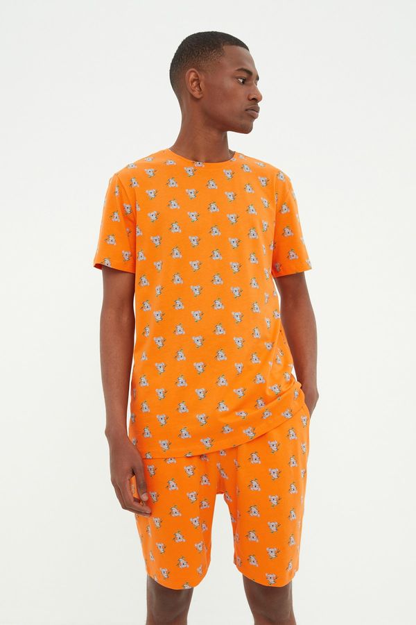 Trendyol Trendyol Pajama Set - Orange - Retro