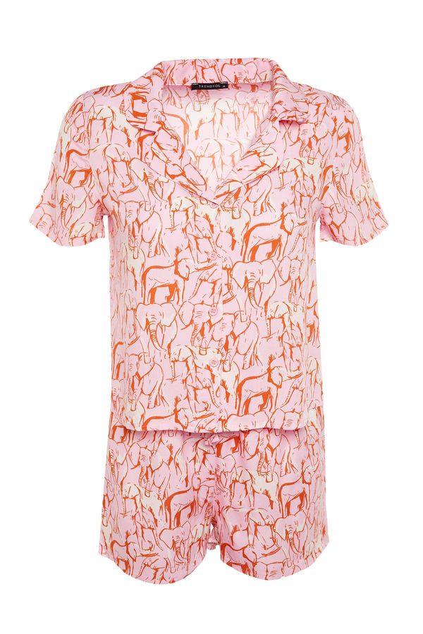 Trendyol Trendyol Pajama Set - Pink - Animal print