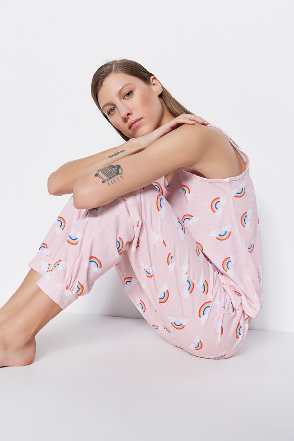 Trendyol Trendyol Pajama Set - Pink - Graphic