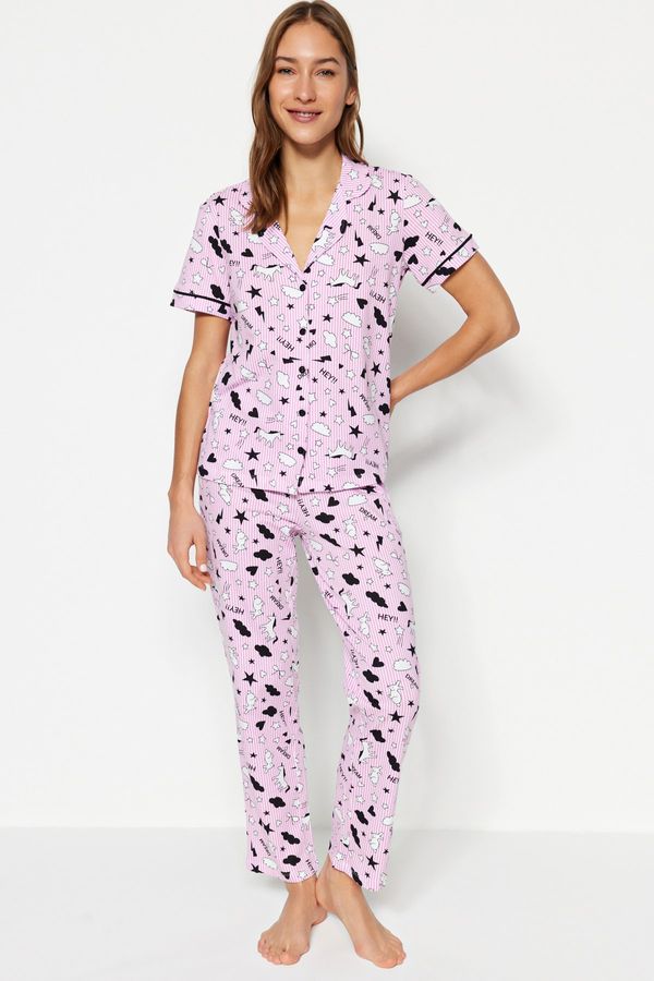 Trendyol Trendyol Pajama Set - Pink - Graphic