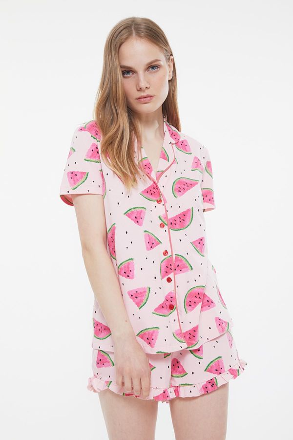 Trendyol Trendyol Pajama Set - Pink - Graphic