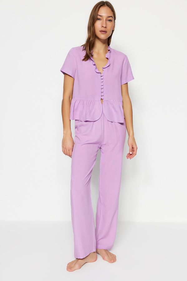 Trendyol Trendyol Pajama Set - Pink - Plain