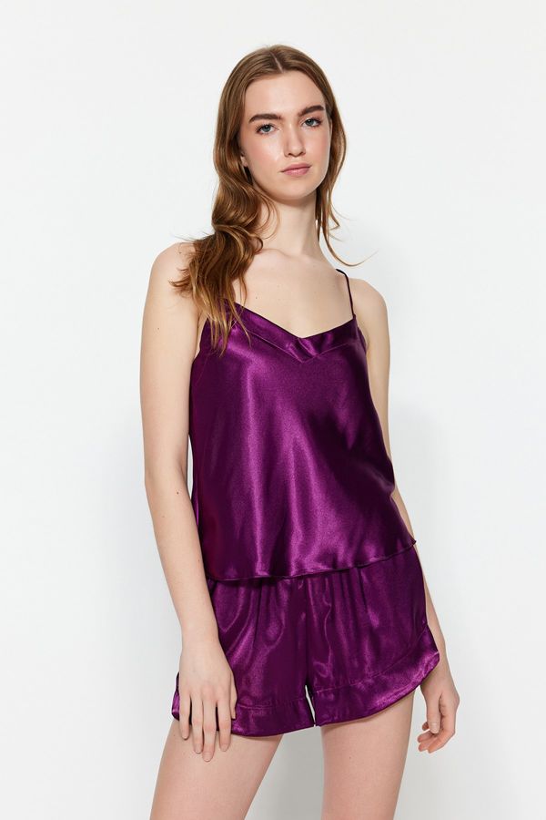 Trendyol Trendyol Pajama Set - Purple - Plain