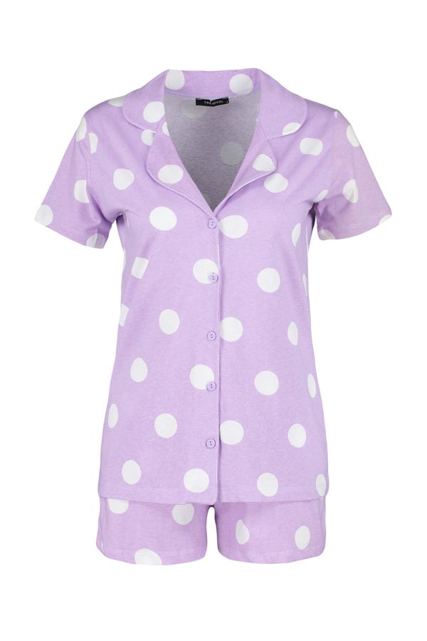 Trendyol Trendyol Pajama Set - Purple - Polka dot