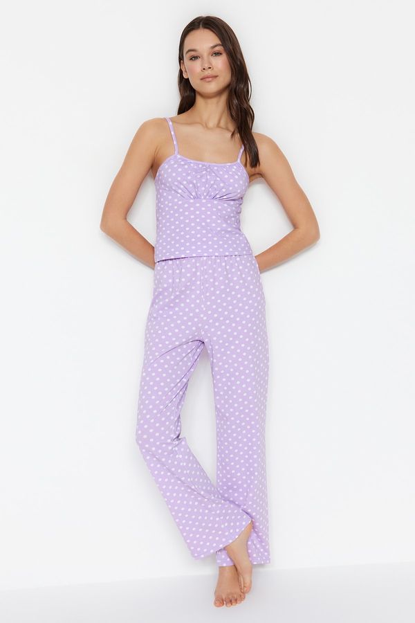 Trendyol Trendyol Pajama Set - Purple - Polka dot