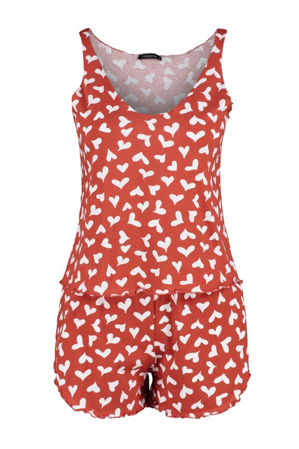 Trendyol Trendyol Pajama Set - Red - Heart