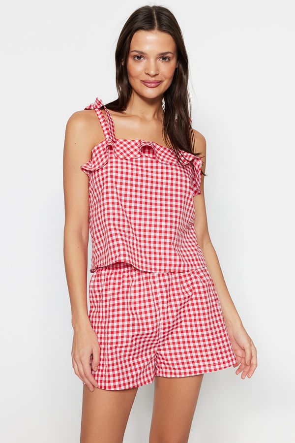 Trendyol Trendyol Pajama Set - Red - Plaid