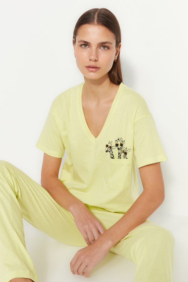 Trendyol Trendyol Pajama Set - Yellow - Graphic