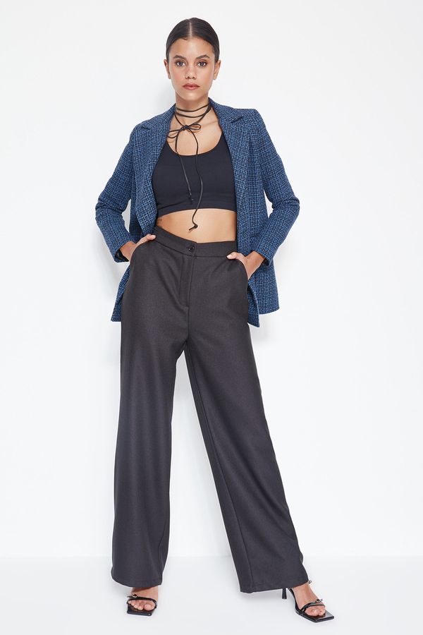 Trendyol Trendyol Pants - Black - Wide leg