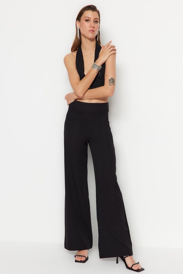 Trendyol Trendyol Pants - Black - Wide leg